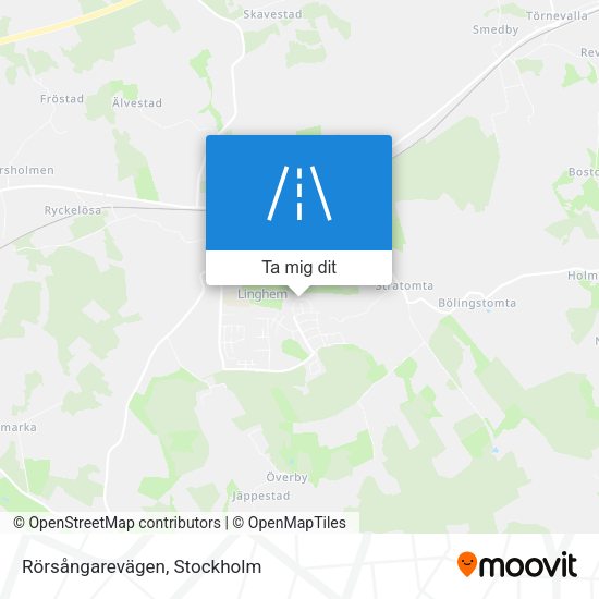 Rörsångarevägen karta