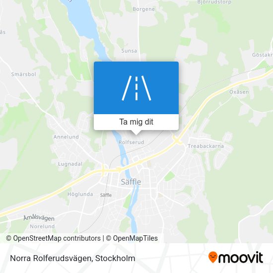 Norra Rolferudsvägen karta