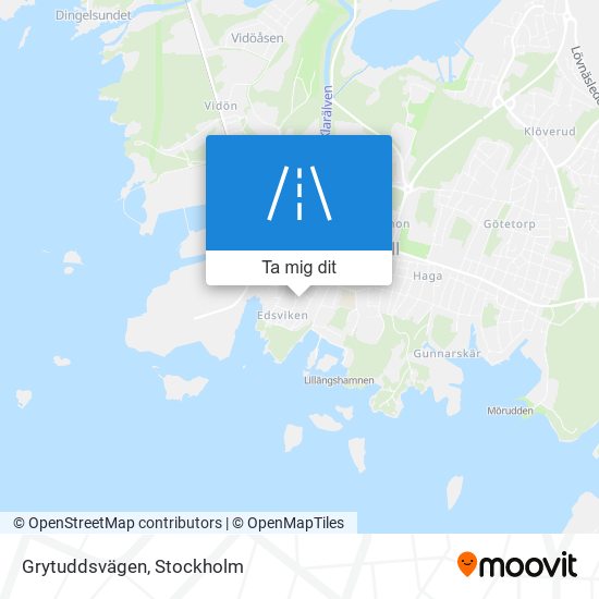 Grytuddsvägen karta