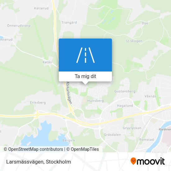 Larsmässvägen karta