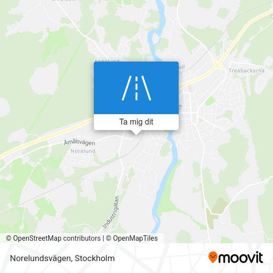 Norelundsvägen karta