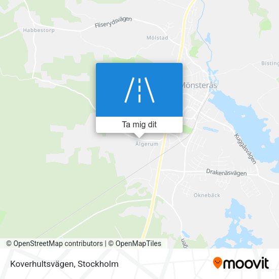 Koverhultsvägen karta