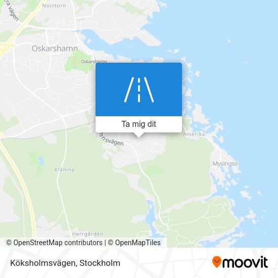 Köksholmsvägen karta