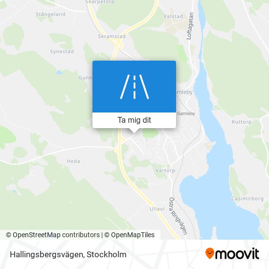 Hallingsbergsvägen karta