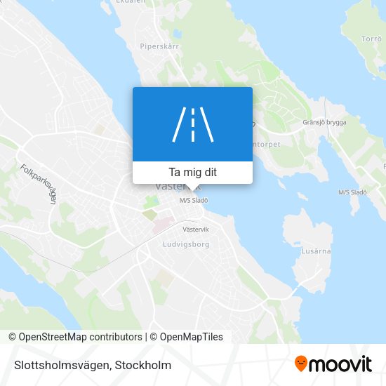 Slottsholmsvägen karta