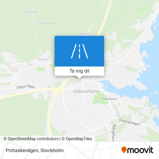 Pottaskevägen karta