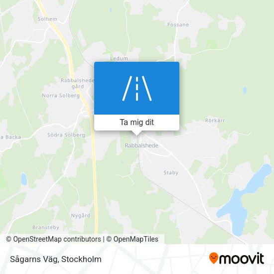 Sågarns Väg karta