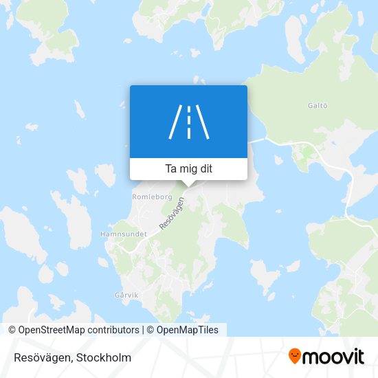 Resövägen karta