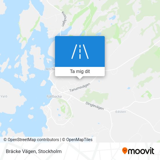 Bräcke Vägen karta