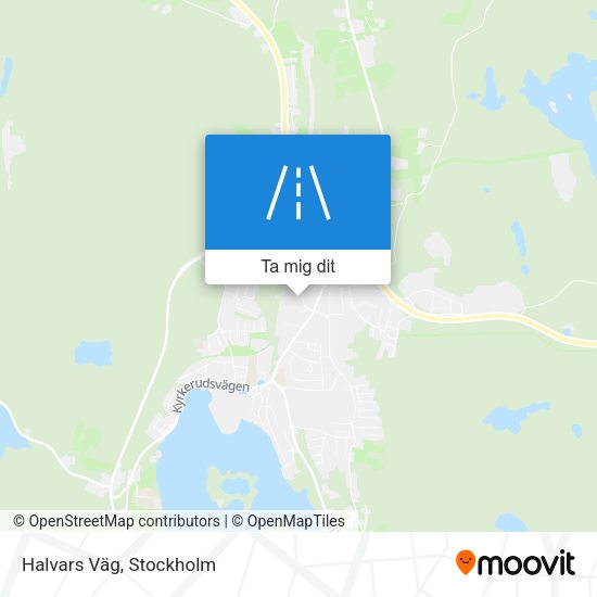 Halvars Väg karta