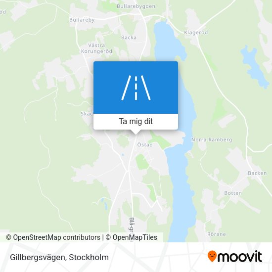 Gillbergsvägen karta