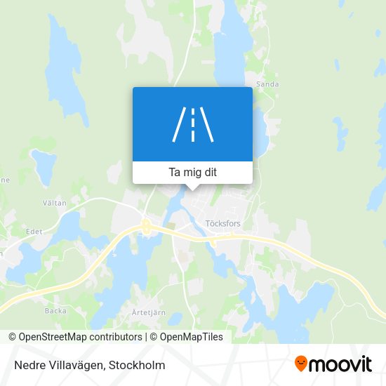 Nedre Villavägen karta