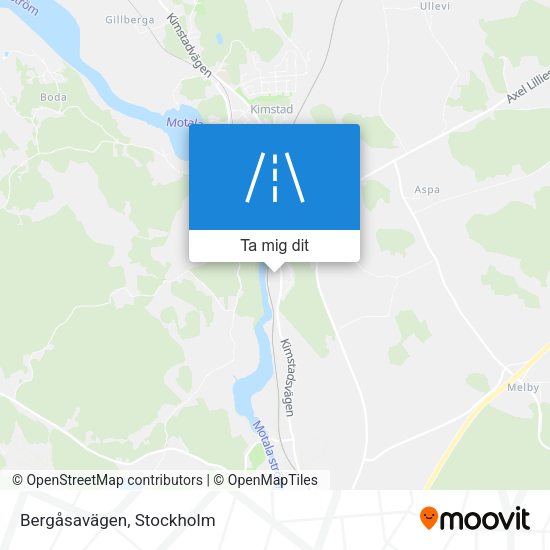 Bergåsavägen karta