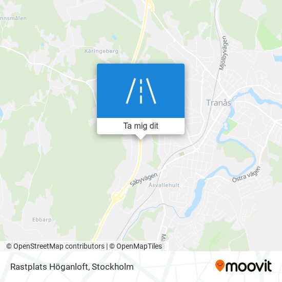 Rastplats Höganloft karta