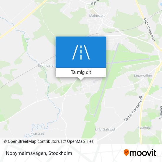 Nobymalmsvägen karta
