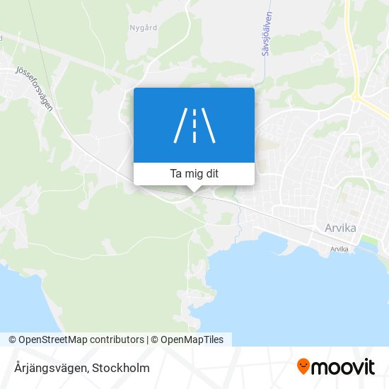 Årjängsvägen karta