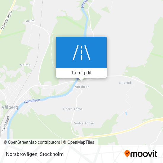 Norsbrovägen karta