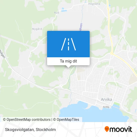 Skogsviolgatan karta