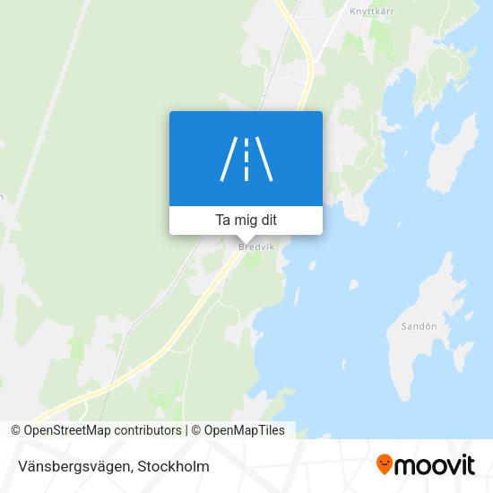 Vänsbergsvägen karta