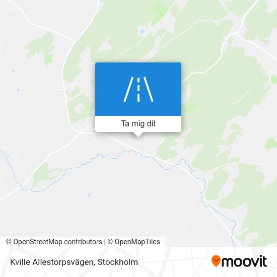 Kville Allestorpsvägen karta