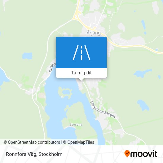 Rönnfors Väg karta