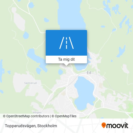 Topperudsvägen karta