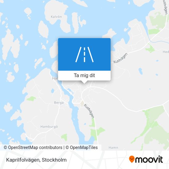 Kaprilfolvägen karta