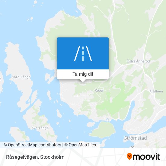 Råsegelvägen karta