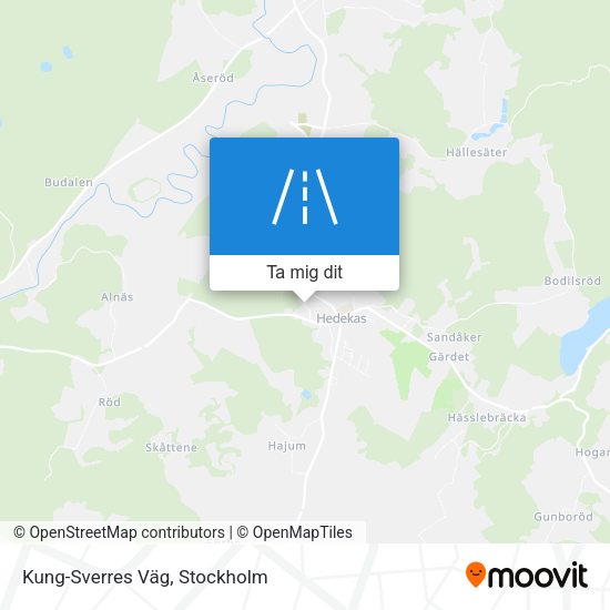 Kung-Sverres Väg karta