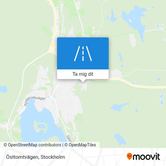 Östtomtvägen karta