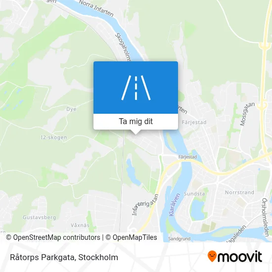 Råtorps Parkgata karta
