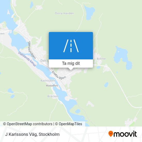 J Karlssons Väg karta