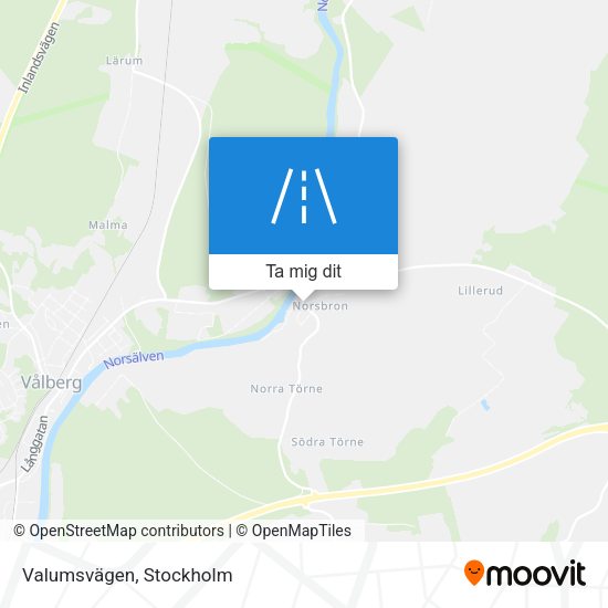 Valumsvägen karta