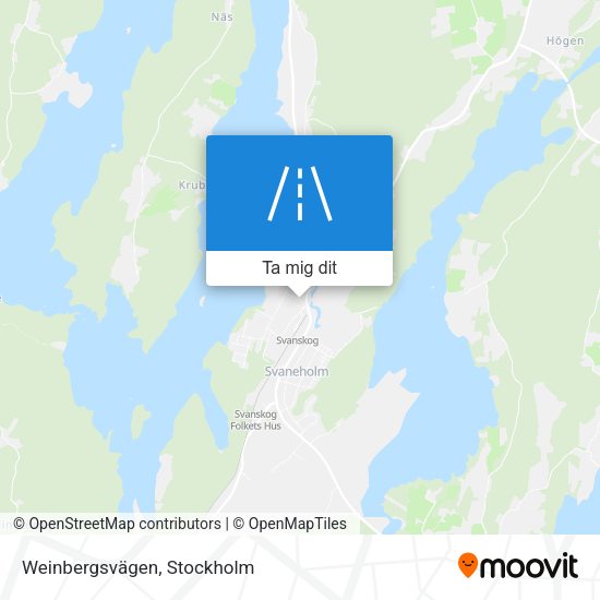 Weinbergsvägen karta