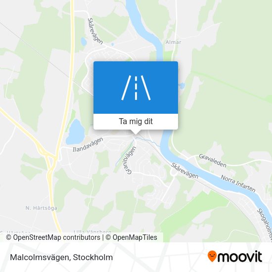 Malcolmsvägen karta