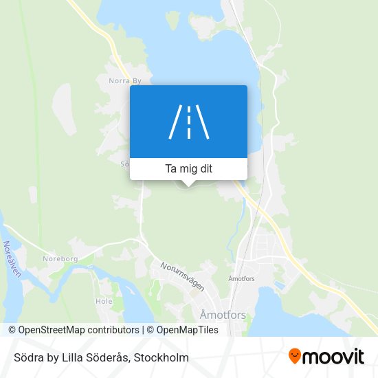Södra by Lilla Söderås karta