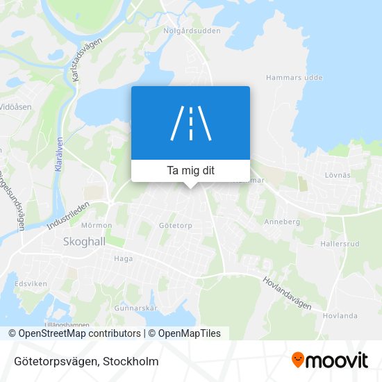 Götetorpsvägen karta