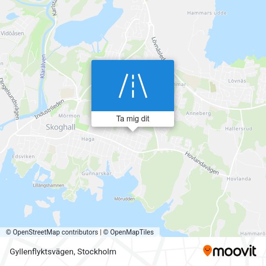 Gyllenflyktsvägen karta