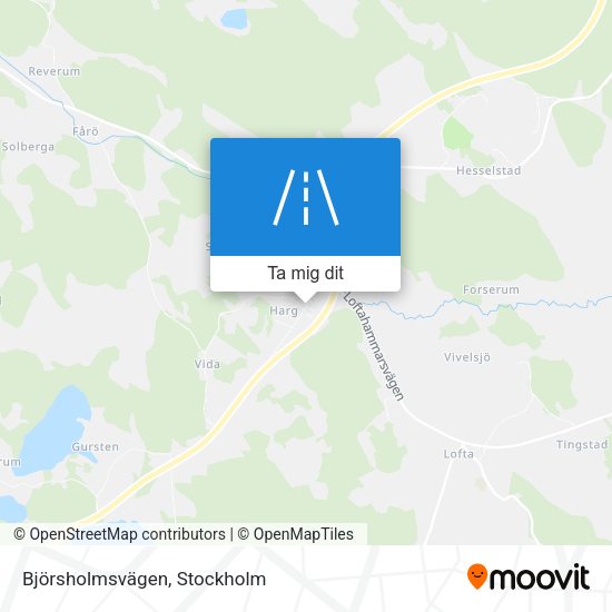 Björsholmsvägen karta