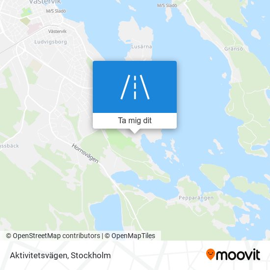 Aktivitetsvägen karta