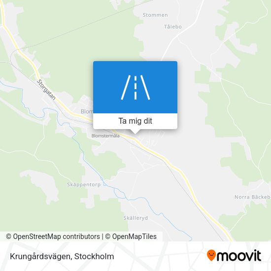 Krungårdsvägen karta