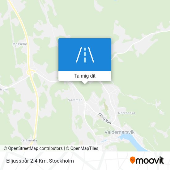 Elljusspår 2.4 Km karta