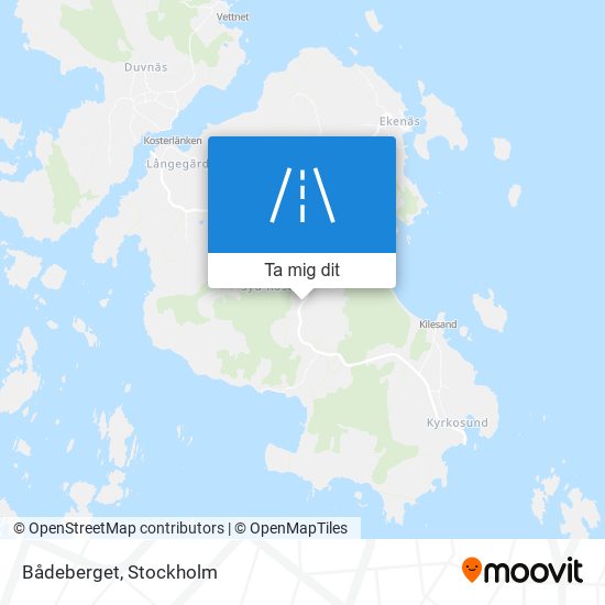 Bådeberget karta