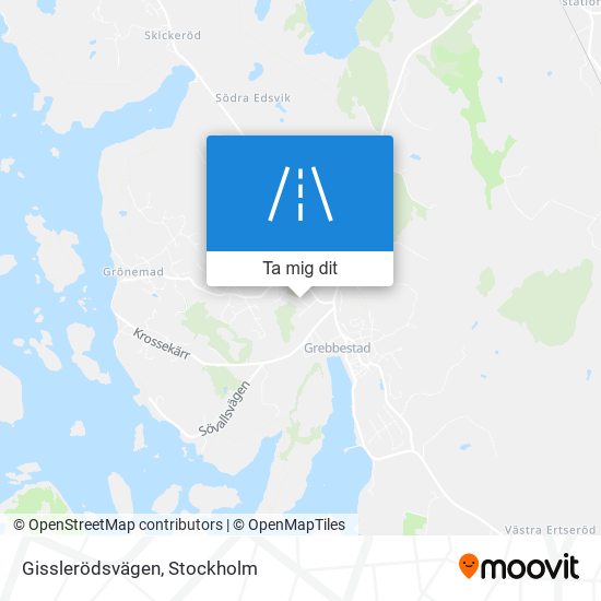 Gisslerödsvägen karta