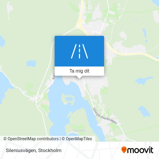 Sileniusvägen karta