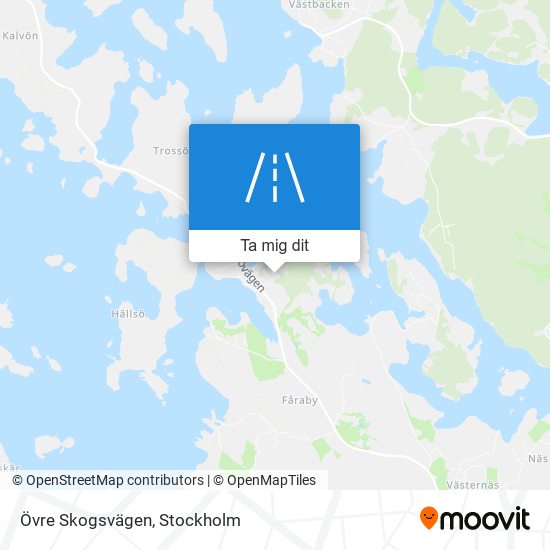 Övre Skogsvägen karta