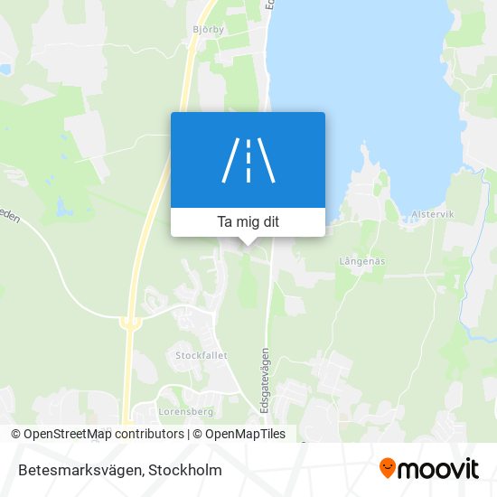 Betesmarksvägen karta