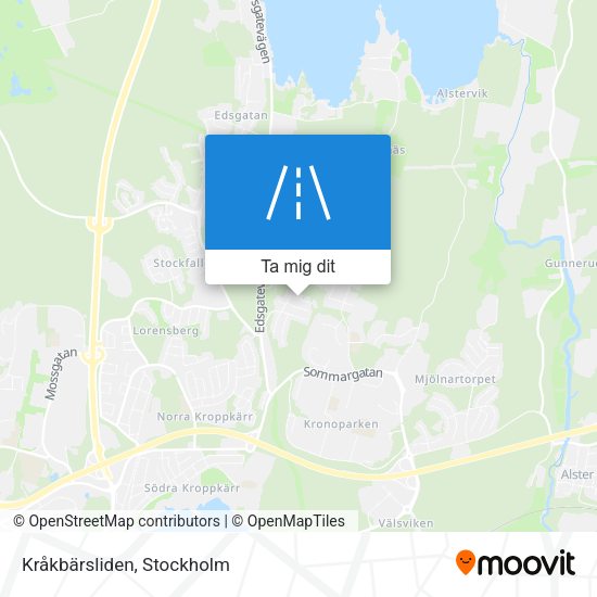 Kråkbärsliden karta