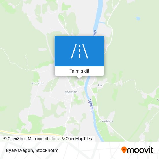 Byälvsvägen karta