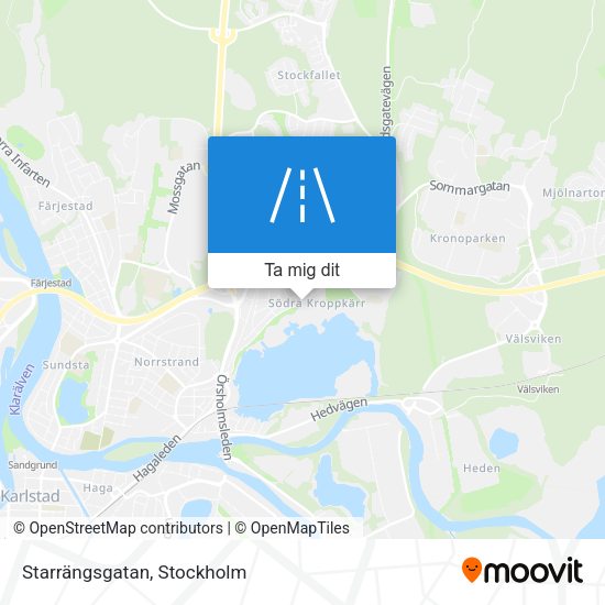 Starrängsgatan karta